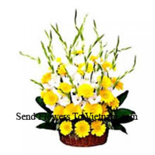 Yellow Gerberas with Assorted Flowers