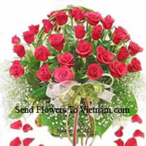 Cesto di 30 Rose Rosse