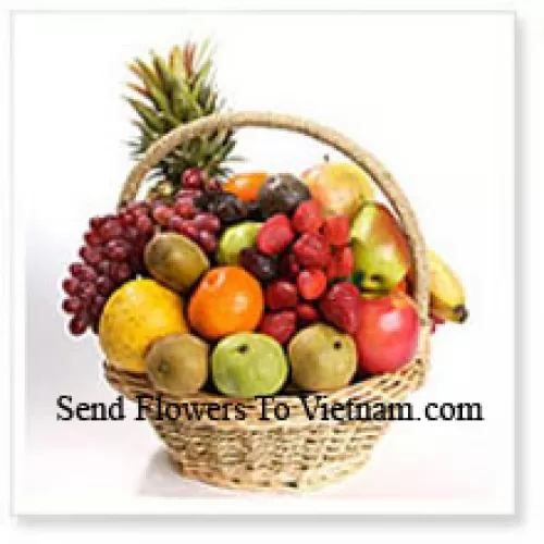 4 Kg (8.8 Lbs) Assorted Fresh Fruit Basket